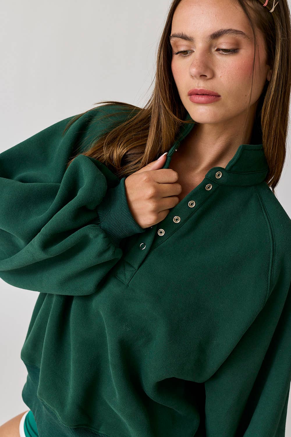 Hunter Green Pull Over