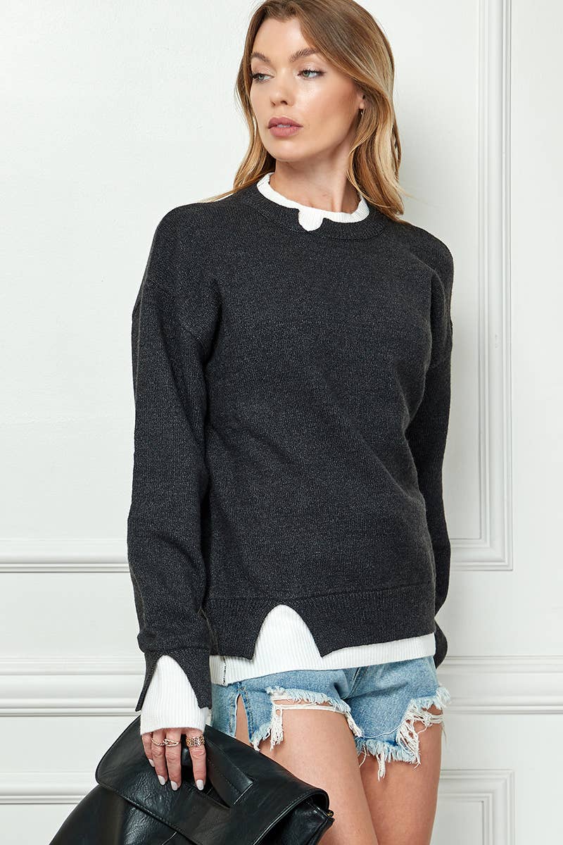 Long Sleeve Knit Sweater