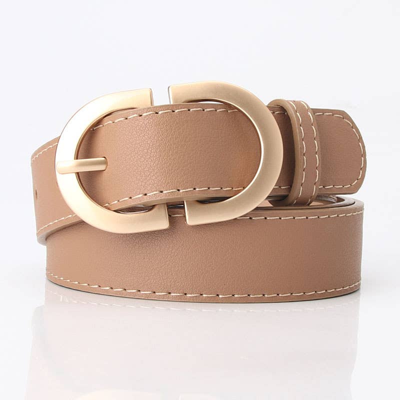 Kay Stylish Vegan Leather Women's Belt | 4 Colors - Medium