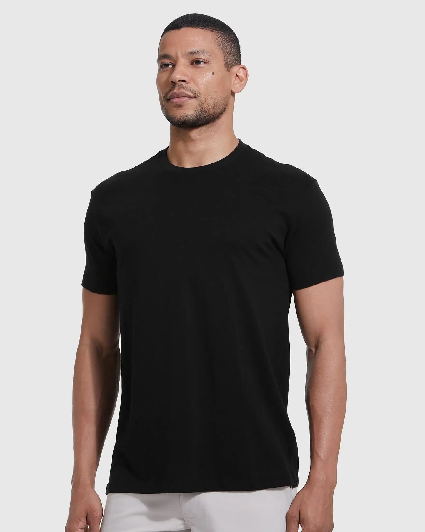 Short Sleeve T-Shirt | Crew Neck | Black