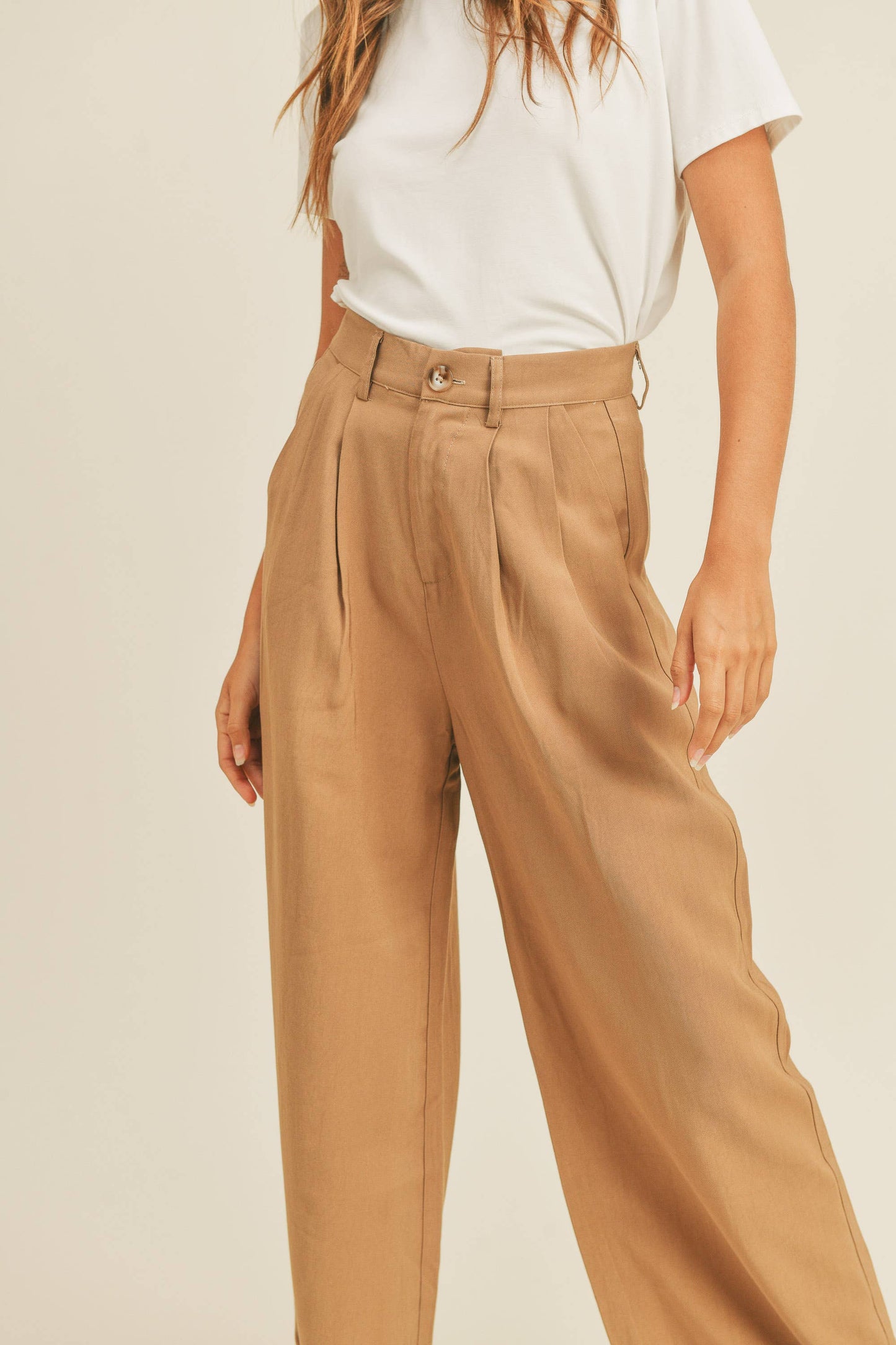 High Waisted Wide Leg Trousers