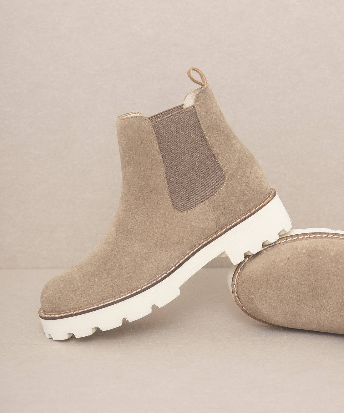 Khaki | Chunky Sole Chelsea Boot