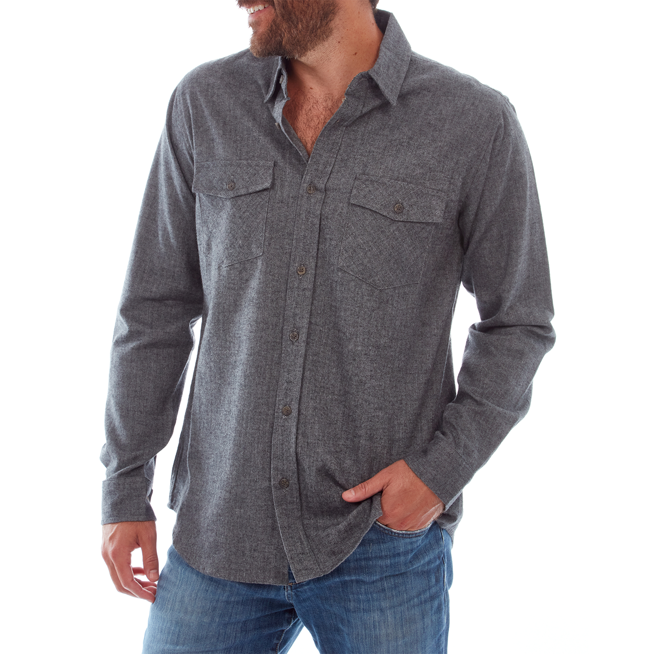 Mason Herringbone Flannel Shirt