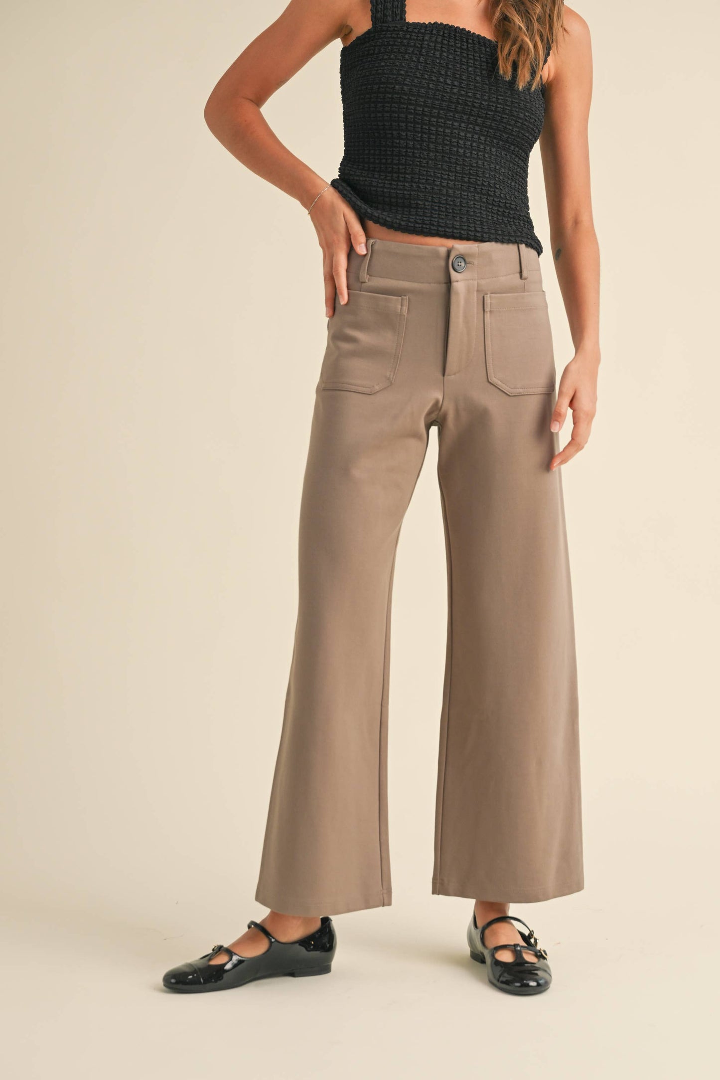 2 POCKETS PONTE PANTS