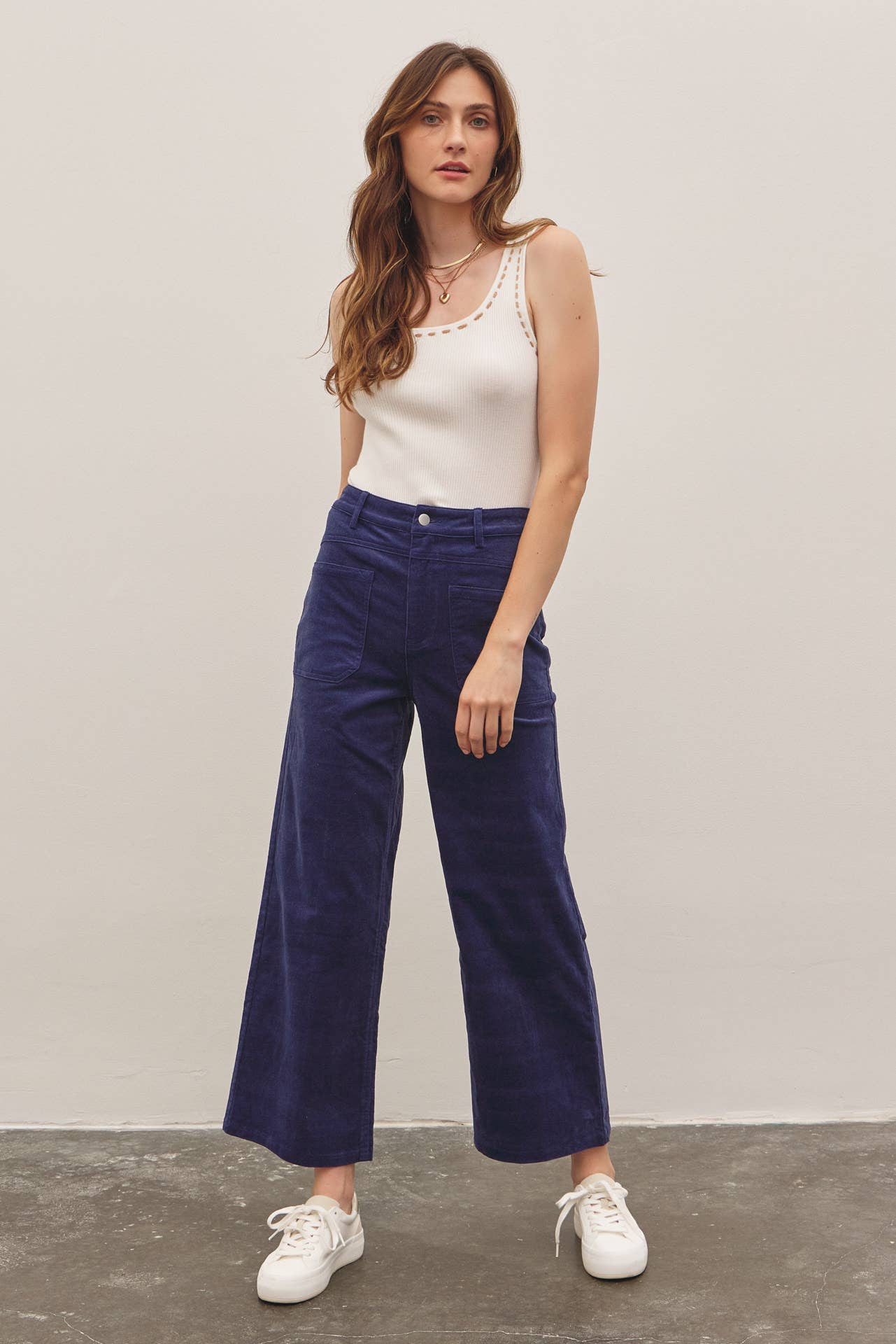 Cozy Wide Leg Corduroy Pant