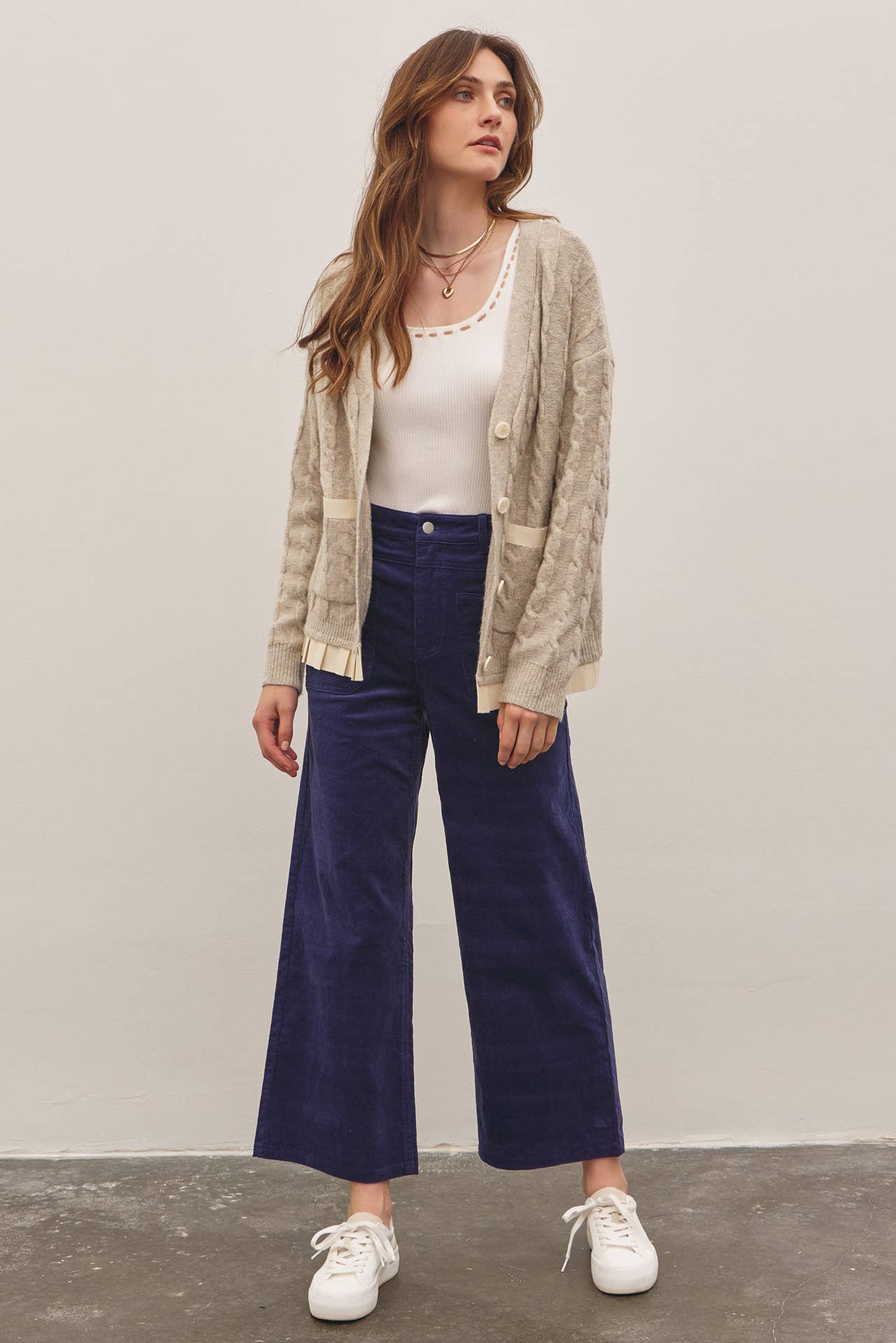 Cozy Wide Leg Corduroy Pant