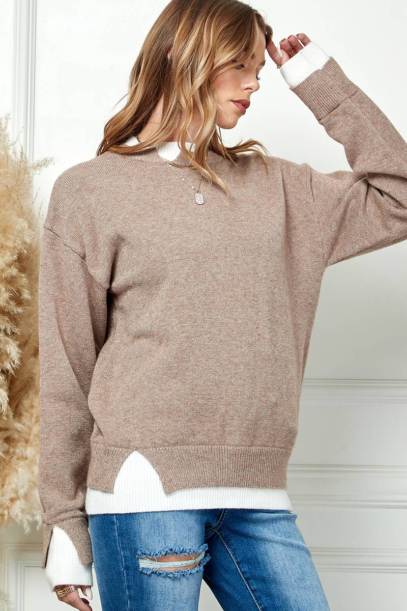 Long Sleeve Knit Sweater