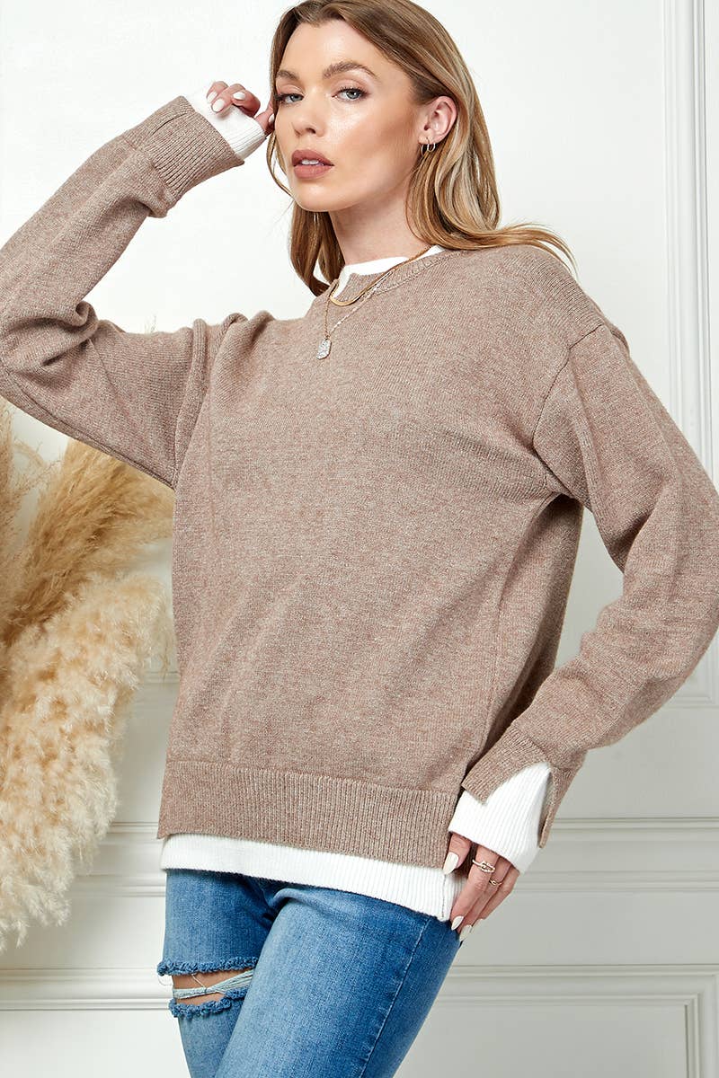 Long Sleeve Knit Sweater